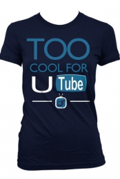too cool for U tube (girls navy)