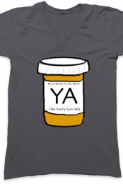 YA Is My Drug (Dark Gray V-Neck)