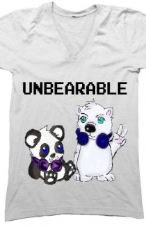 Chibi White V Neck