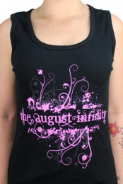 The August Infinity Black Tank + FREE button