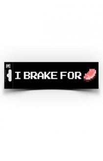 I Brake for Porkchop Bumper Sticker