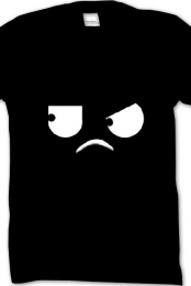 Weird face.