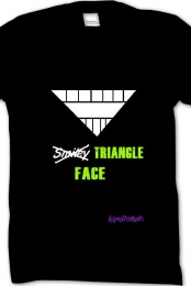 triangle face t-shirt