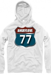 AngryLove77 White Hoodie