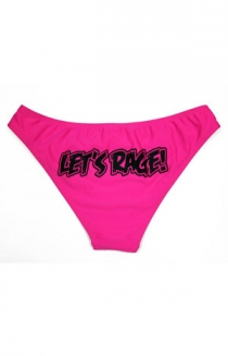 Let's Rage Bikini Bottom (Pink)