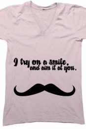 i try on a smile.