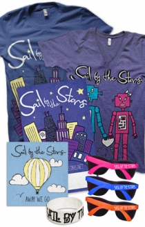 Robot Love V-Neck, City Lights T-Shirt, Away We Go CD, Signed Poster, Wristband, Sunglasses + Instant Download of "Cross My Heart"