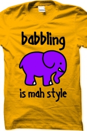 BABBLING PURPLE ELEPHANT