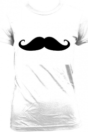 White Moustache T-shirt 