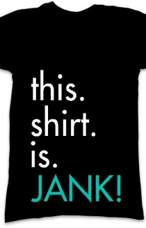 Jank Shirt (Black V-Neck)