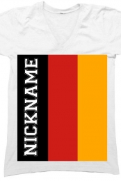 Fahne von Deutschland V-Neck