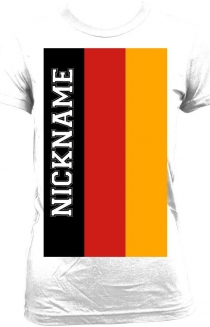 Fahne von Deutschland T-Shirt (Fitted)