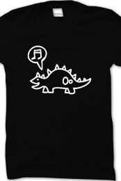 Snazzy Dino Guy's Tee (Black)