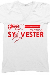 Glee V-neck T-Shirt (whi...