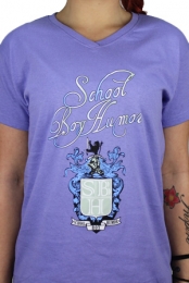 Lavender Crest V-Neck