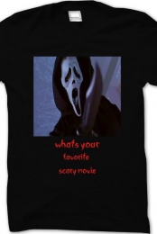 whats your favorite scary movie scream shirt
