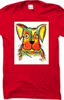 Puppy Dog RED t-shirt
