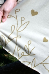 Gold Flora Scarf