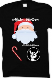 Christmas Make Believe T-shirt for Men Black