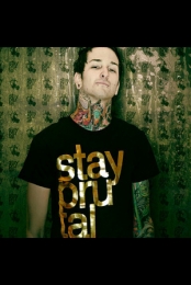 Stay Brutal Gold Foil T-...