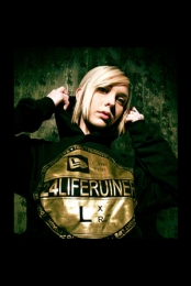 Liferuiner New Era Hoodie Gold Foil (Black)