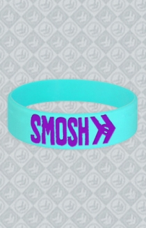 SMOSH Logo Wristband (Aqua)