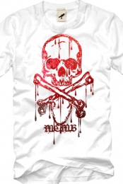 Skull Drip Red Foil (White)