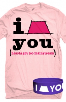 Hearts (Pink) + I Trapezoid You Wristband