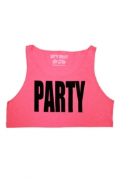 PARTY Crop Top (Pink)