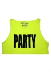 PARTY Crop Top (Yellow)