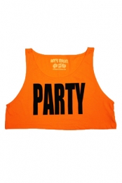 PARTY Crop Top (Orange)