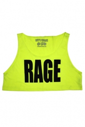 RAGE Crop Top (Yellow)