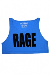RAGE Crop Top (Blue)