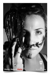 Homo. Hetero. Harto. Portrait Poster