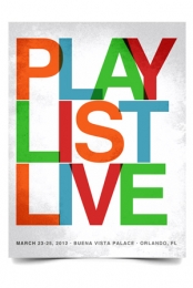 Playlist Live 2012 Poster (White)