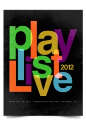 Playlist Live 2012 Poster (Black)