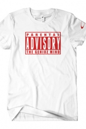 Parental Advisory (Red on White)