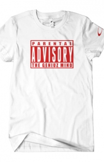 Parental Advisory (Red on White)