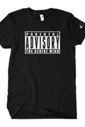 Parental Advisory (White on Black)
