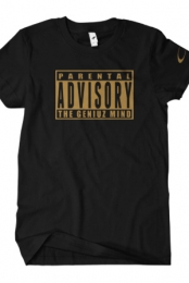 Parental Advisory (Gold on Black)