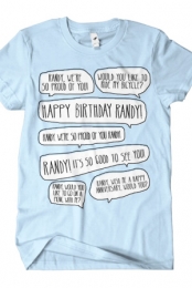 Happy Birthday Randy (Light Blue)