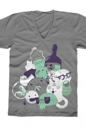 Things V-Neck (Grey)