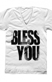 Bless You (White V-Neck)