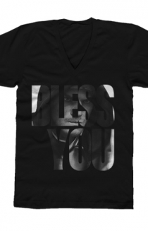 Bless You (Black V-Neck)