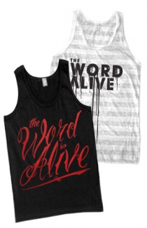 Striped Logo Tank + Cursive (Tank Top)