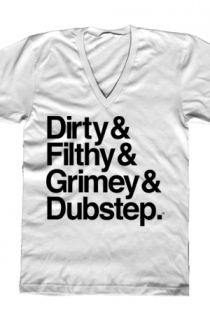 & Dubstep (White V-Neck)
