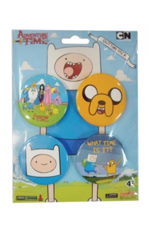 Adventure Time 4 Button Pack