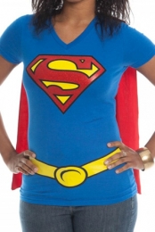 Superman Girls Cape V-Neck