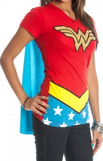Wonder Woman Cape V-Neck