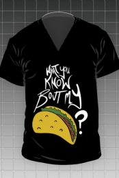 Taco (Black V Neck)